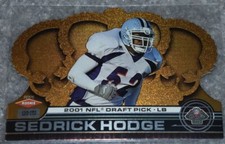 2001 CROWN ROYALE ROOKIE SEDRICK HODGE 2001 NFL DRAFT PICK CARD #182 1290/1750