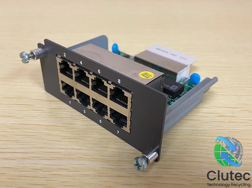 MOXA PM-7200-8TX 8-Port Ethernet Networking Interface Module Rev 1.1 