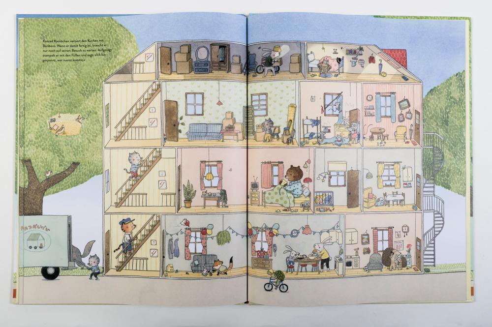 Thumbnail - In Unserem Großen Haus | Vierfarbiges Bilderbuch | Marianne Dubuc |