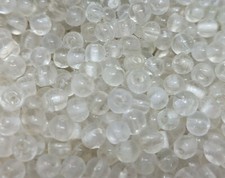 1,000 pcs Vintage Clear Transparent Glass 4mm Round Beads Jewelry Crafts