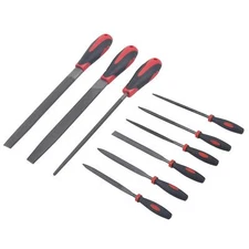 KING  9pc Steel File Set Round File Rasp File Half Round 2-way Flat  Needle File