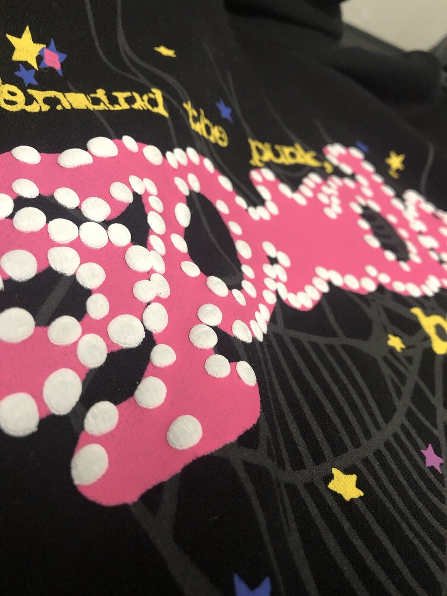Sp5der P*NK V2 Hoodie black L | black spider hoodie V2 | eBay