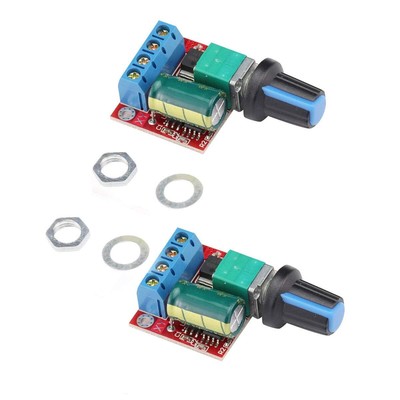 PWM DC Motor Speed Controller 5A 90W Adjustable 4.5V-35V Driver 2PCS