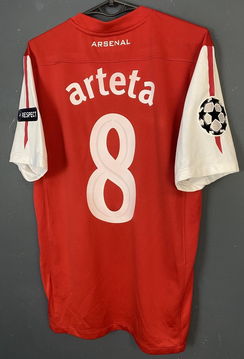 MEN'S UEFA FC ARSENAL 2011/2012 MIKEL ARTETA SOCCER FOOTBALL SHIRT