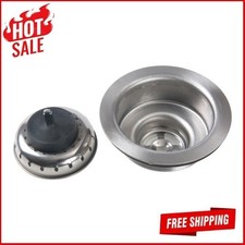 Stainless Steel Sink Basket and Strainer Assembly Kitchen Stainless Steel New