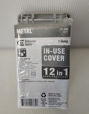 1-Gang Weatherproof Outdoor Outlet Box Extra Duty, New Sealed
