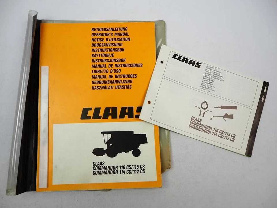 Claas Commandor 112 114 115 116 CS Instruktionsbok 1986 Schwedisch - Bild 1 von 4