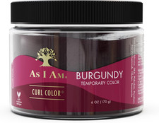 Image of As I Am Curl Color Burgundy- Temporary Colour & Curling Gel 6Oz