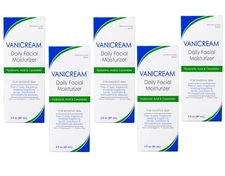 Vanicream Daily Facial Moisturizer, 3 oz, Hyaluronic Acid - 5 Pack