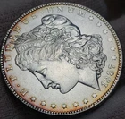 ⚡️1887 P Morgan Silver Dollar ~ Choice AU - Lovely Edge Toning - Morg-87p