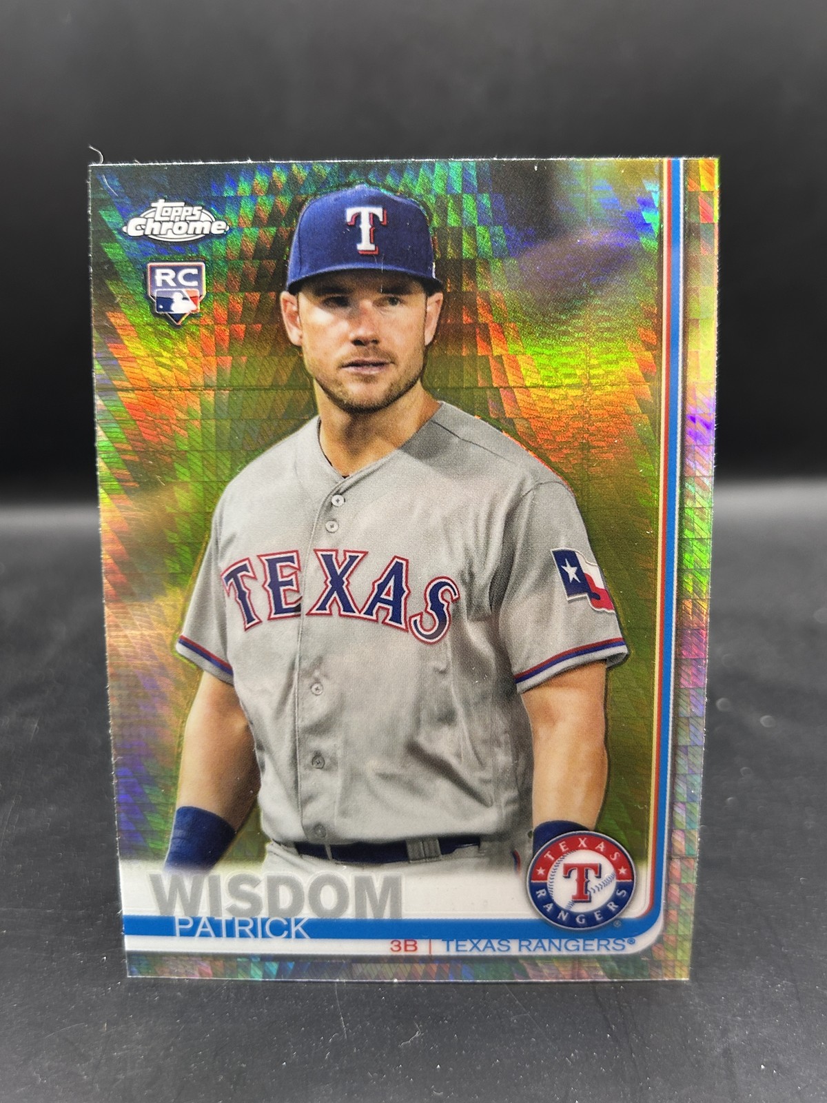 2019 Topps Chrome #146 Patrick Wisdom Prism Refractor RC