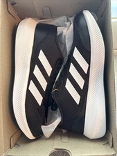 Youth Size 4.5 adidas HP5845 Runfalcon 3.0 Kids Black / White Sneakers Shoes