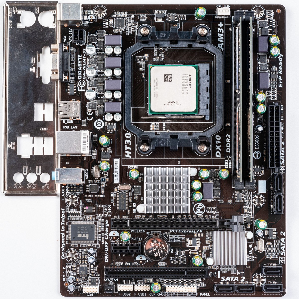 Gigabyte GA-78LMT-S2 AM3+ MicroATX Motherboard 8GB DDR3 AMD FX