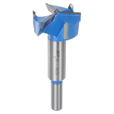 Forstner Drill Bit 38mm (1-1/2") Carbide Upgraded 3-Cutter Wood Drilling Tool