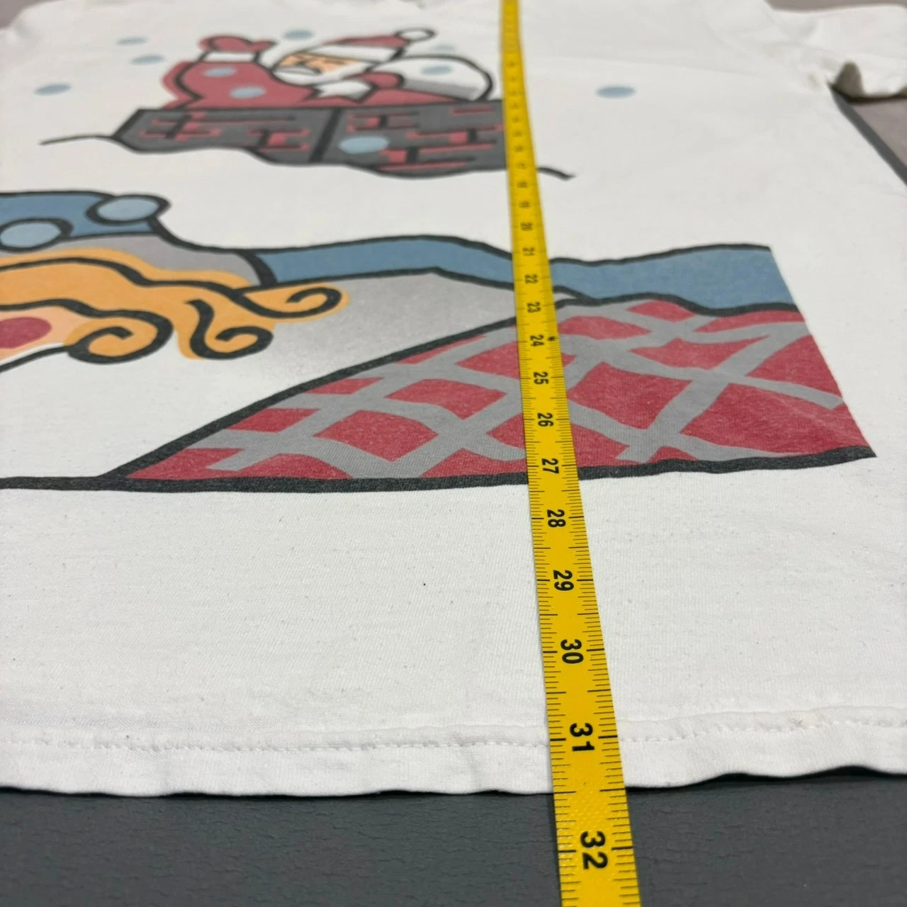Vintage 1996 USPS Christmas Stamp T-Shirt XL Tultex Santa Family Tree 32c - product detail image 12