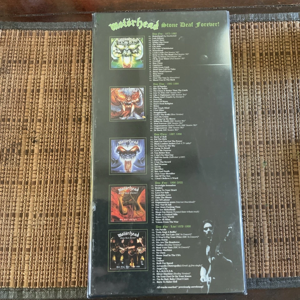 Motorhead Stone Deaf Forever! - 5 CD Box Set with poster/book * SEALED* - Image 2 of 3