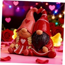 Valentines Gnomes Decor, Sloar Figurine Valentines Day Gifts for Her, Cute