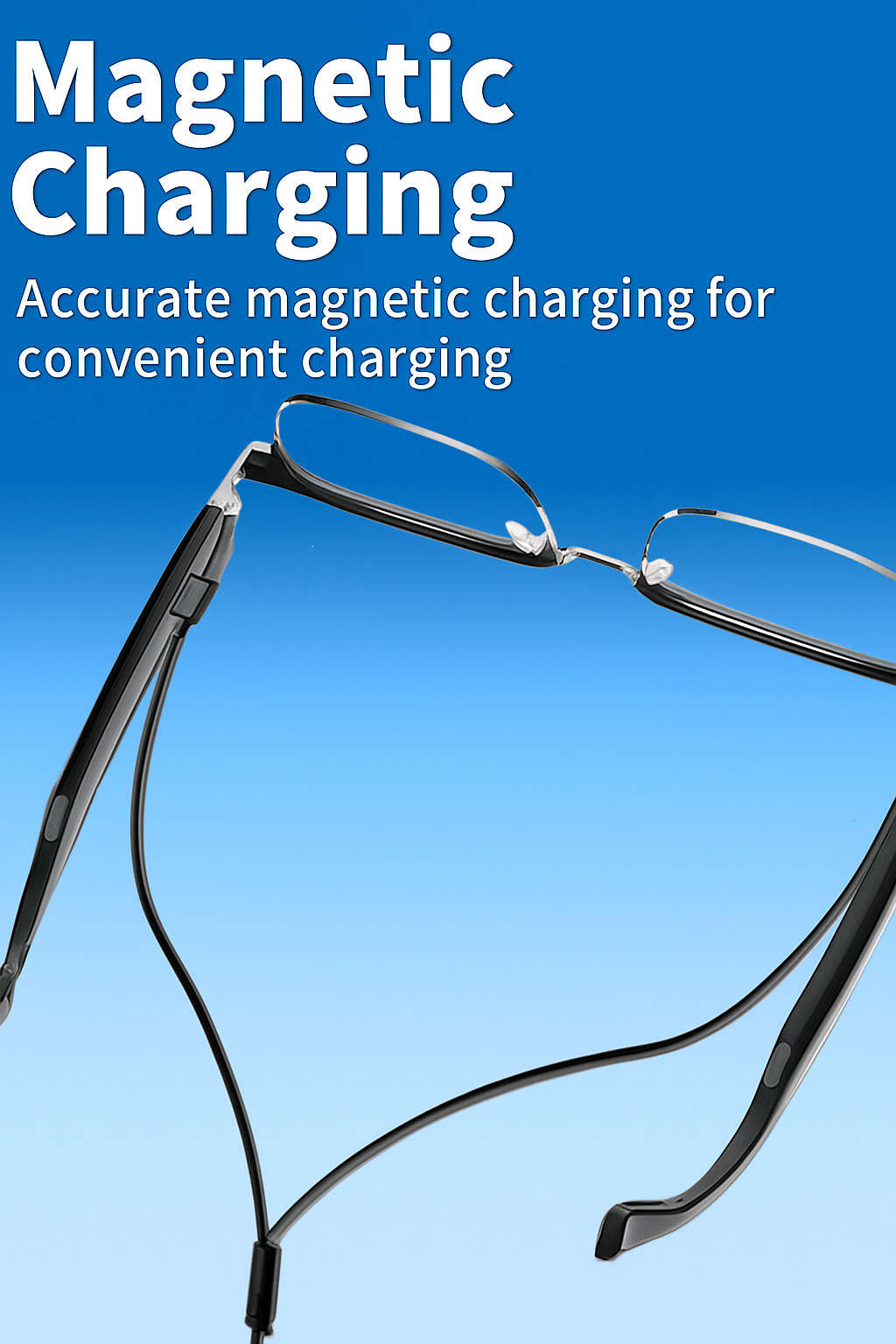 Bluetooth Smart Glasses with Speakers Eyewear Music Voice Translator Headphones