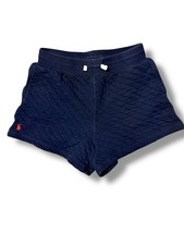 Polo Ralph Lauren Girls Quilted Shorts Navy Blue Size 12/14 Large