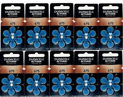Duracell Size 675 Hearing aid batteries 60 Batteries