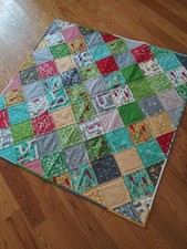 Baby / Crib Quilt - Multicolor - 100% Cotton - Homemade in USA