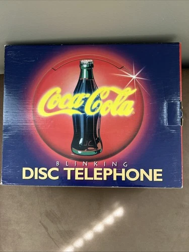 Vintage 1995 Coca Cola Blinking Disc Telephone BOX/Pamphlet ONLY
