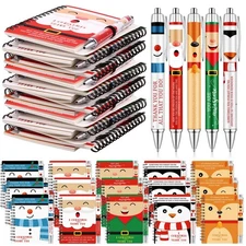 30 PCS Christmas Notebooks with Pens Gifts Bulk Christmas Gifts for Coworkers...