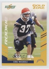 2007 Score Rookie Gold Zone 301/600 Eric Weddle #311 0h32