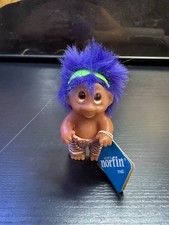 Norfin Troll Doll Cool Dude Style 5050 Purple Hair Surf Shorts w/ Tags Vintage