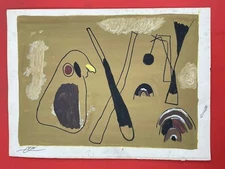 Joan Miro Drawing on paper (Handmade) signed and stamped