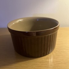 vintage stoneware soufflé dish produced by Pearsons of Chesterfield