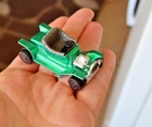 Vintage Hot Wheels Redline Red Line Toy Car 1967 Green Hot Heap Gray Interior NR