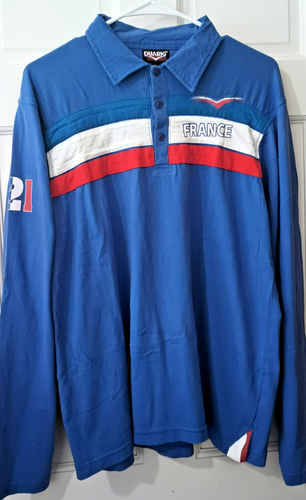 Camiseta De Colección Duarig Francia Rugby Culture #21 Roja Blanca y Azul Mangas Largas XL - Imagen 1 de 7