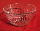Pyrex "Sculptured Clear" Collection Ribbed Mixing Bowl 7401-S 3-Cup Nesting
