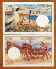 Clipperton Island, 1000 Francs, 2025, Fantasy Art Banknote