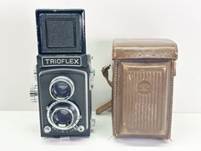RARE Tougodo Trioflex TLR Camera 120 Film W/ Leather Case No. 57050 8cm F3.5
