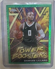 2023-24 Topps Chrome #PB-14 Damian Lillard Power Boosters Green