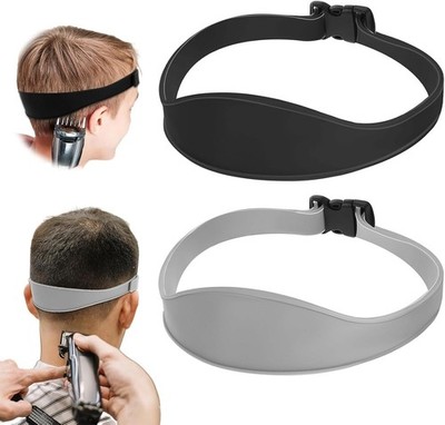 2 PCS Fade Guide Adjustable Hair Cutting Guide Fade Haircut Tool Neckline Sha...