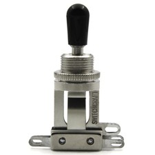 Switchcraft 3 Way Toggle Switch w/Genuine Tip, Short for Les Black