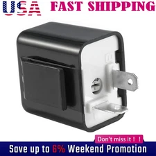 2 Pin Adjustable LED Flasher Relay Turn Signal Blinker 12V Light for GEARZAAR