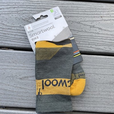 Smartwool Dark Sage Bike Zero Cushion Crew STRP Socks Size M