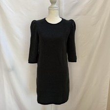 COS Raised Knit Sweater Dress Size Small - Green Black Color