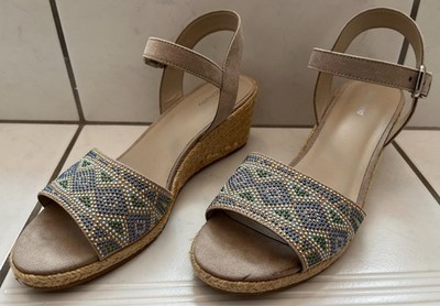 Damen Keilsandaletten Wedges Espadrille Graceland