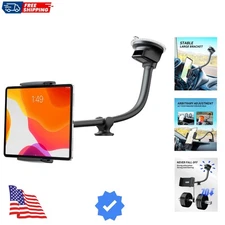 Tablet Car Mount Windshield Dashboard, Suction Cup Long Gooseneck Tablet Hold...