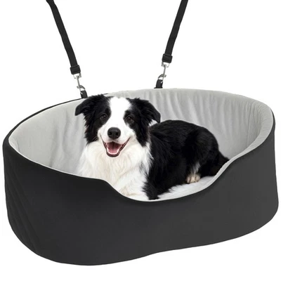 PawHut Siège auto pour chien 77x43x28cm Noir - Photo 1/4