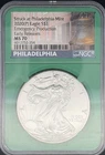 2020 Philadelphia American Eagle 1 oz Silver NGC MS70 Emergency Production