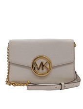 MICHAEL KORS Borsa a spalla Donna Borsa bianco sporco-oro stile casual
