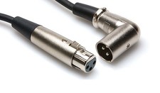Hosa XRR-105 5ft Right Angle XLR F to XLR M Cable