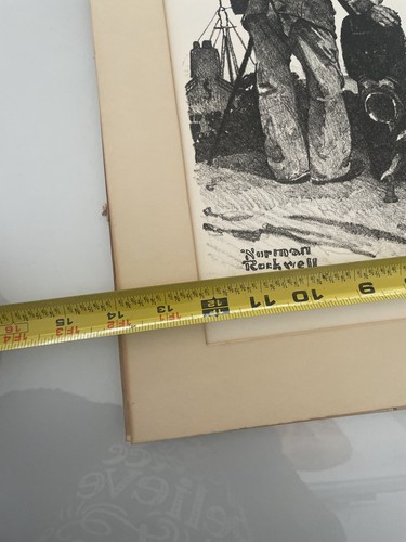 Rare Norman Rockwell “ Outward Bound” Lithograph Framed - Picture 7 of 10