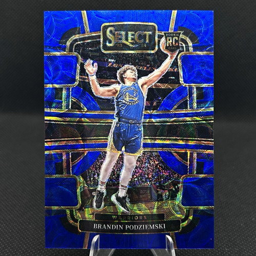 2023-24 Panini Select Brandin Podziemski Rookie Concourse Blue Scope Prizm /249